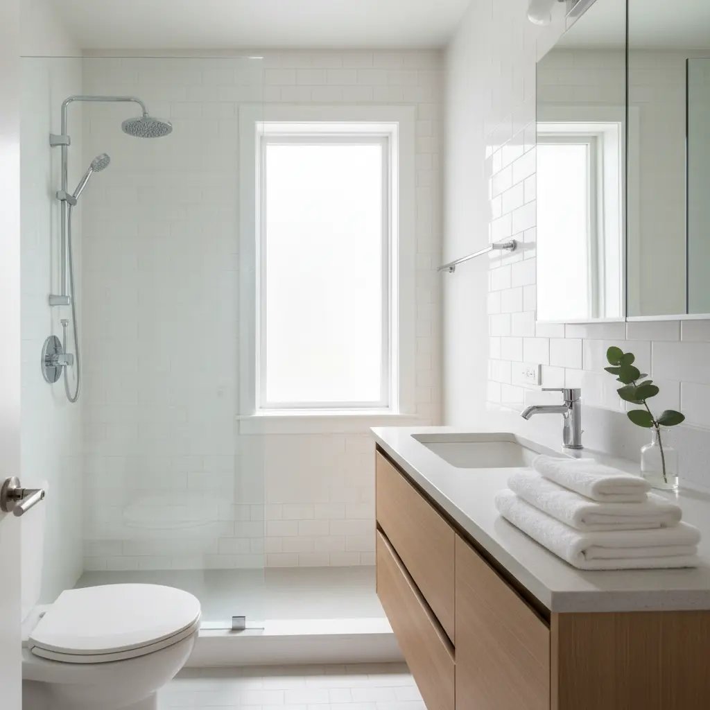 Kitchen and bathroom recovery before and after  -  bathroom mould remediation in Toronto